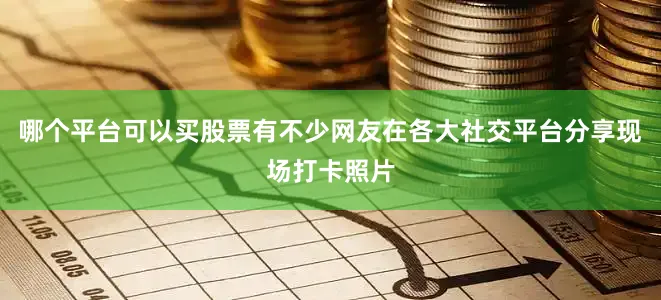 哪个平台可以买股票有不少网友在各大社交平台分享现场打卡照片